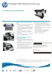 HP Designjet T2300 eMFP data sheet - Lfp-configurator.com