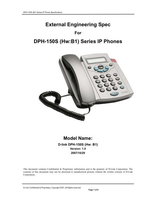 ip phone specifications