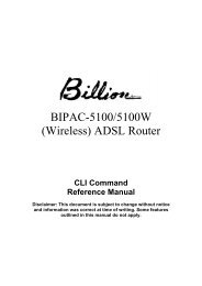 CLI Manual - Billion