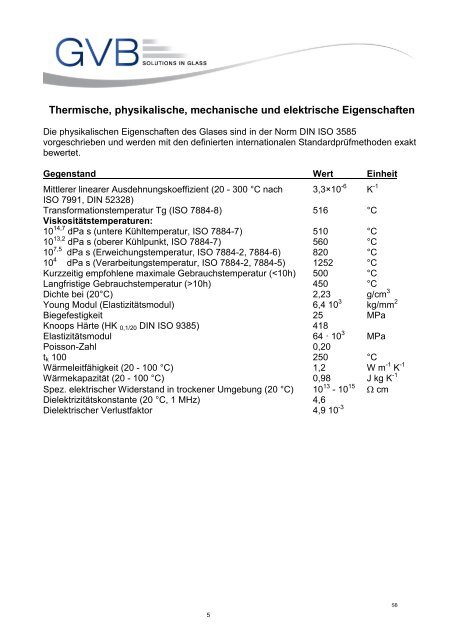 Produktinformation - GVB