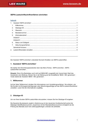 Vorlage für PDF-Dokumente - Lexware Online Support