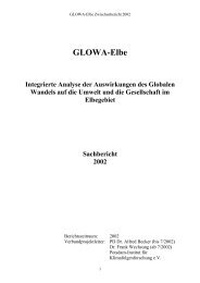 Zwischenbericht 2002 - GLOWA-Elbe