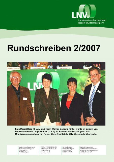 Rundschreiben 2/2007 - LNV-AK Göppingen