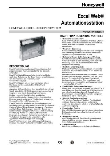 Excel Web® Automationsstation - BIG-EU