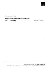 Standortevaluation und Gesuch um Umzonung - Castrisch