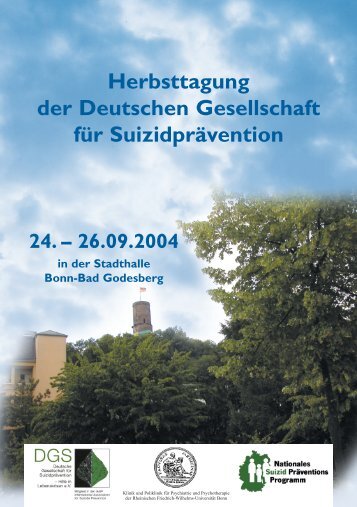 Herbsttagung Suizid - Deutsche Gesellschaft für Suizidprävention