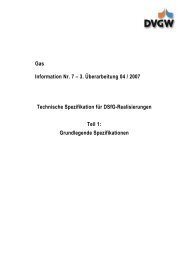 Technische Spezifikation für DSfG-Realisierungen - DVGW ...