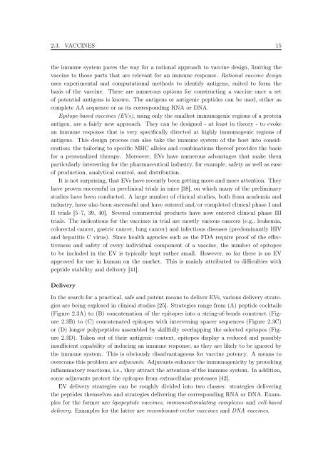 New Approaches to in silico Design of Epitope-Based Vaccines