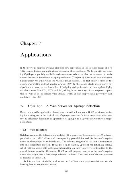 New Approaches to in silico Design of Epitope-Based Vaccines