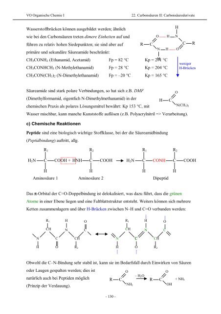 VO Organische Chemie in der molekularen Biologie I