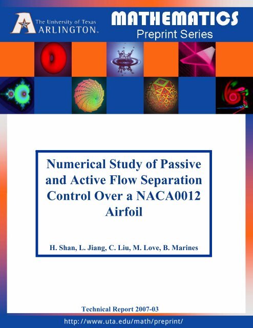 Numerical Study of Passive and Active Flow Separation Control ...