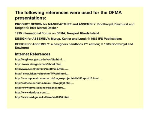 DFA, DFM, & DFMA 2 DFA, DFM, & DFMA 2 - Department of ...