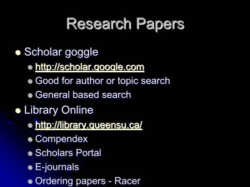 Quality Tools - Queen's University
