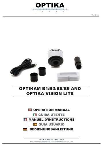 OPTIKAM B1/B3/B5/B9 AND OPTIKA VISION LITE