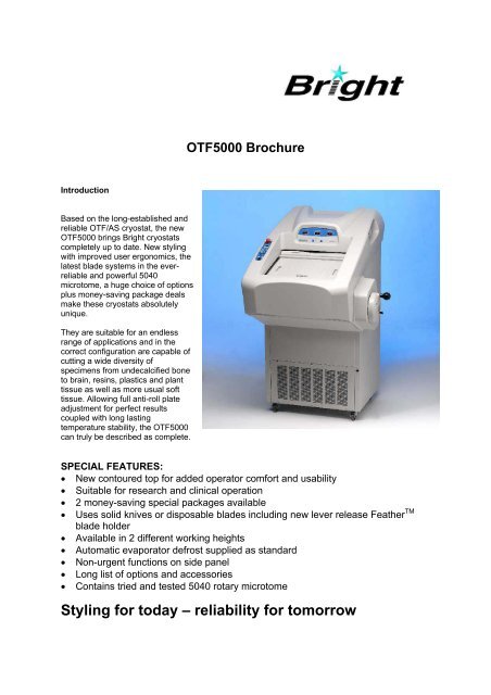 OTF5000 Brochure - Wolf Laboratories