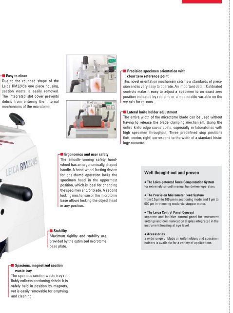 Leica RM2125 RTS Manual Microtome - Wolf Laboratories