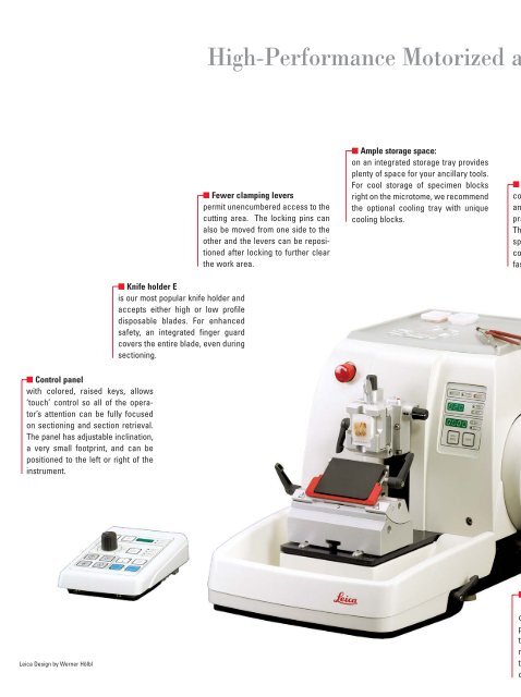 Leica RM2125 RTS Manual Microtome - Wolf Laboratories