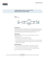 configuring cisco ios easy vpn remote with client mode