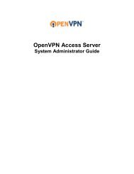 OpenVPN Access Server System Administrator Guide