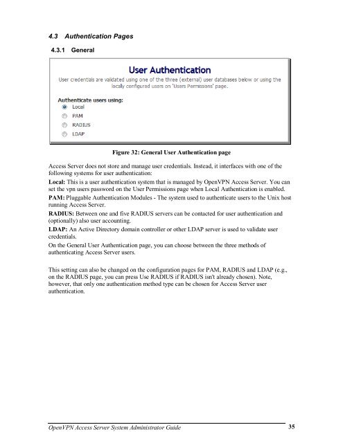 OpenVPN Access Server System Administrator Guide