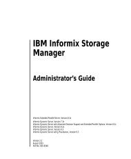 IBM Informix Storage Manager Administrator's Guide, Version 2.2