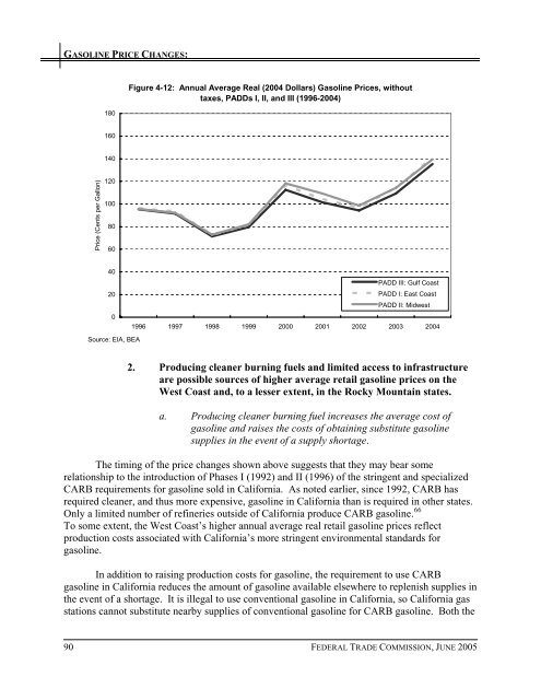 Gasoline Price Changes - Federal Trade Commission