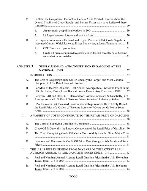 Gasoline Price Changes - Federal Trade Commission