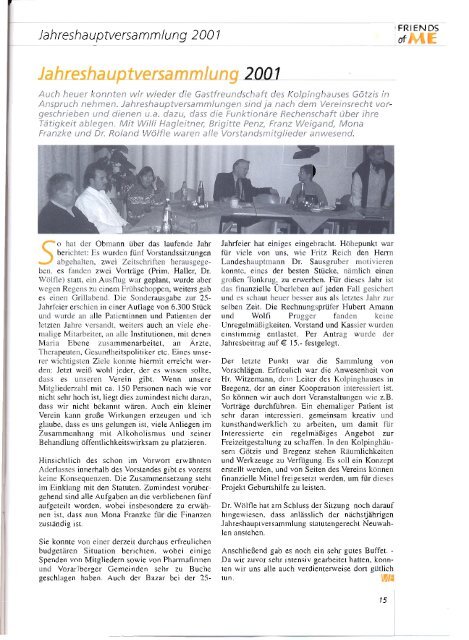 6. Ausgabe - April 2002 - Stiftung Maria Ebene