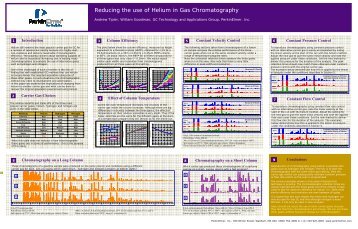 Reducing the use of Helium in Gas Chromatography - PerkinElmer