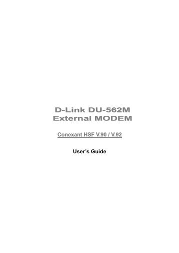 D-Link DU-562M External MODEM