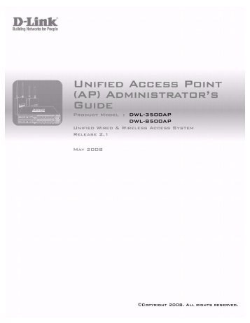 Unified Access Point (AP) Administrator's Guide