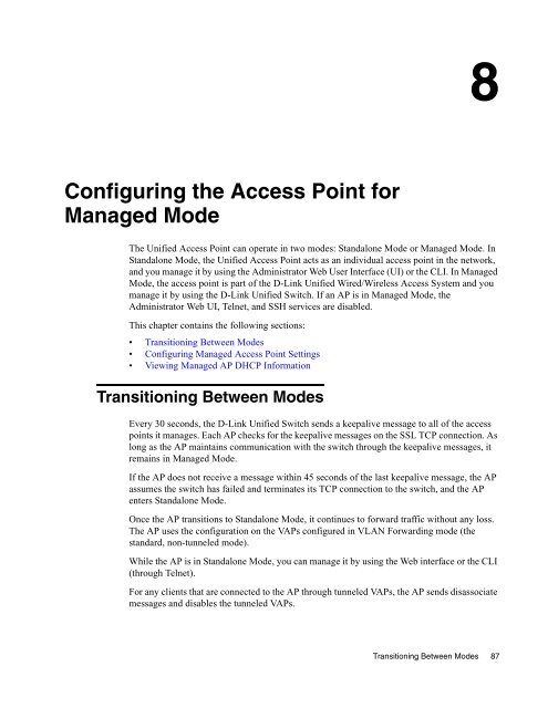 Unified Access Point (AP) Administrator's Guide