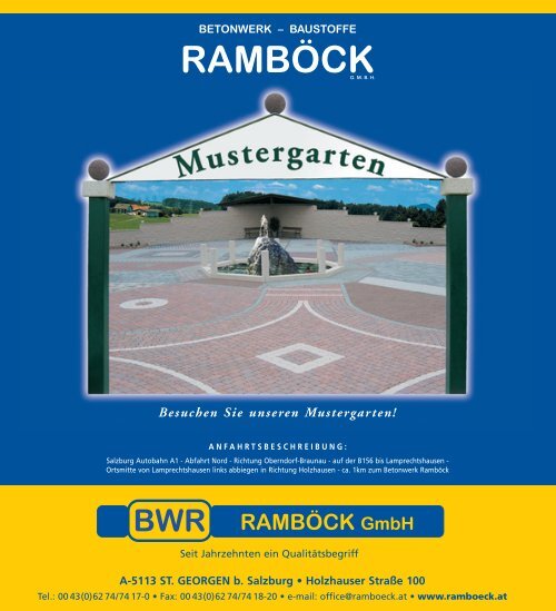 60 Jahre Betonwerk Ramböck