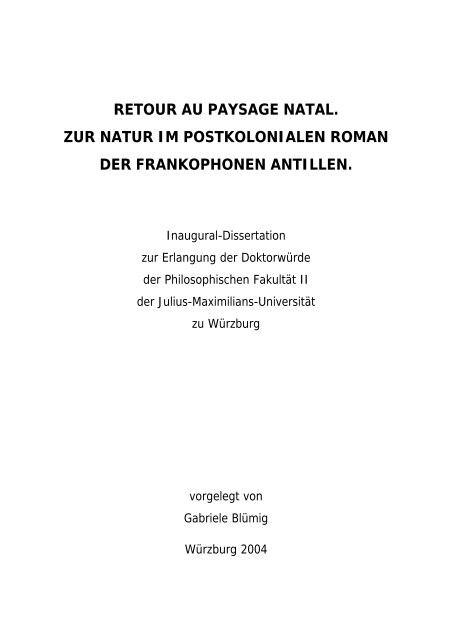 Dokument 1.pdf - OPUS - Universität Würzburg