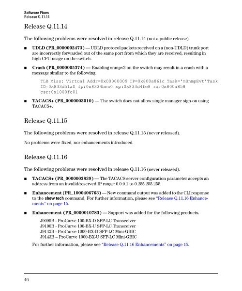 Release Notes for Software Version Q.11.26 - 2510-24 Switches - HP