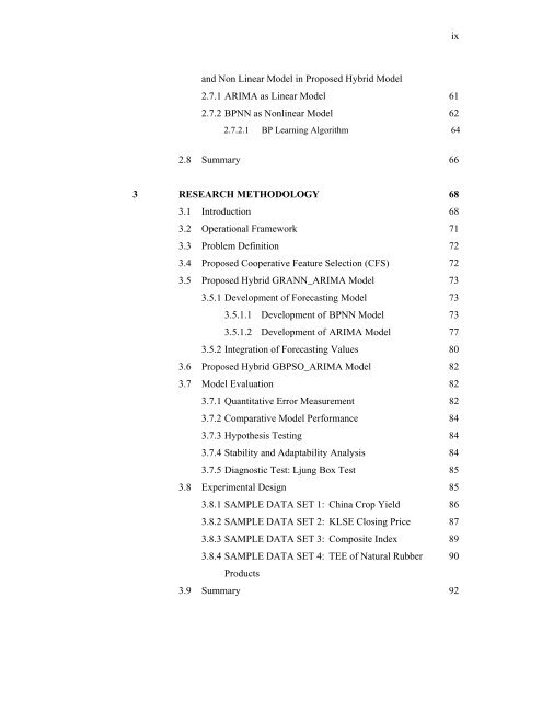 vii TABLE OF CONTENTS CHAPTER TITLE PAGE DECLARATION ii ...