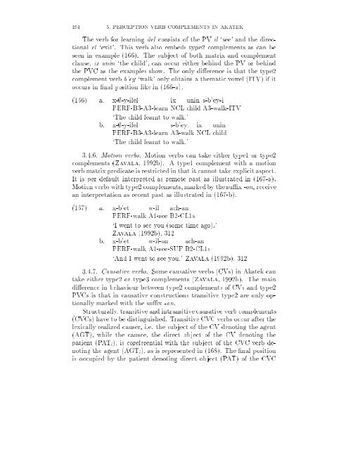 Perception verb complements in Akatek, a Mayan language