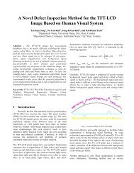 A Novel Defect Inspection Method for the TFT-LCD Image Based on ...