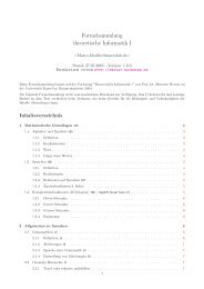 Formelsammlung theoretische Informatik I - MacroLab