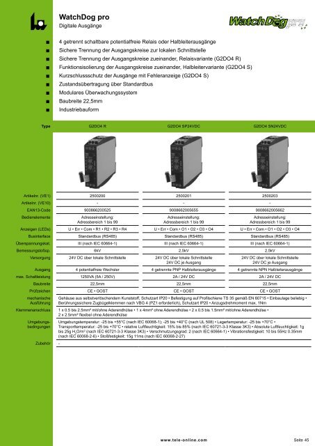 PDF Katalog - Standard Lieferanten dmonline