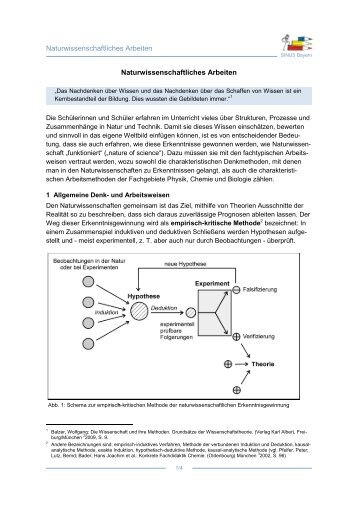 Naturwissenschaftliches Arbeiten ... - Sinus Bayern