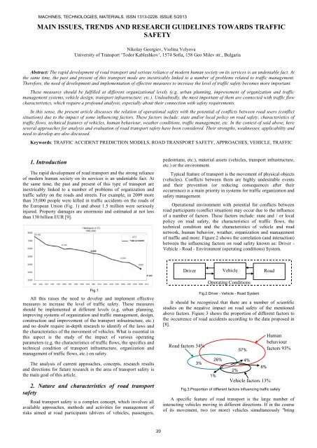 issues, trends and research guidelines towards traffic safety