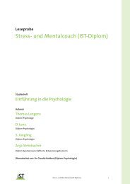 Stress- und Mentalcoach (IST-Diplom) - IST-Studieninstitut