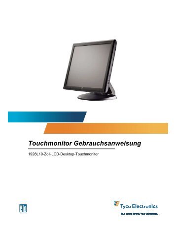 Touchmonitor Gebrauchsanweisung