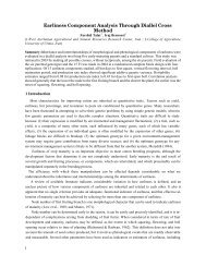 Earliness Component Analysis Through Diallel Cross Method