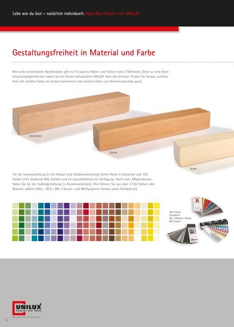 Holz-Alu-Fenster von UNILUX - mhs seon