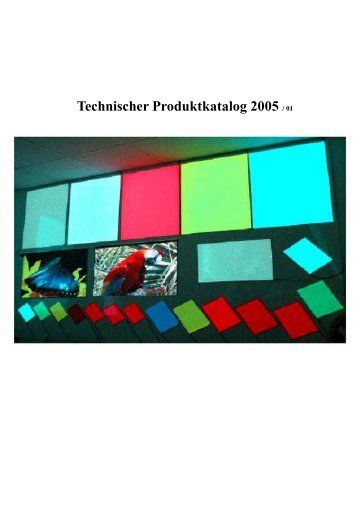 Technischer Produktkatalog 2005 / 01 - Tekkto PowerLine