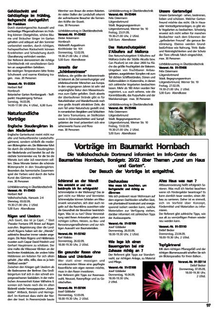 1. Semester 2009 - VHS Dortmund - Stadt Dortmund