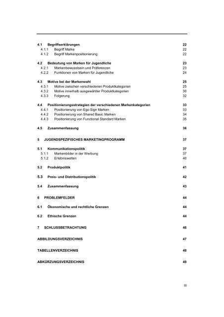 Markenpositionierung bei Jugendlichen - ABC Marketingpraxis