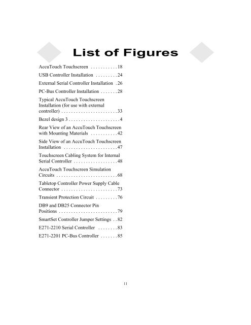 AccuTouch Product Guide - Elo TouchSystems